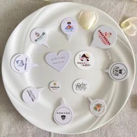 Autocollant circulaire personnalisé en plastique, papier vinyle adhésif, étiquette imperméable, impression de logo, rouleau d'autocollants