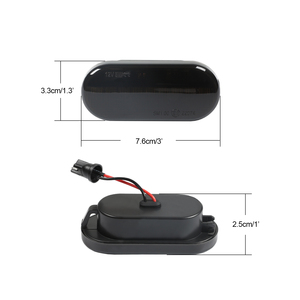 Indicateur lumineux latéral à <span class=keywords><strong>LED</strong></span>, pour <span class=keywords><strong>SEAT</strong></span> <span class=keywords><strong>Ibiza</strong></span> 6L Cordoba, lentille smockée, OEM 14805294 - Product Image 3