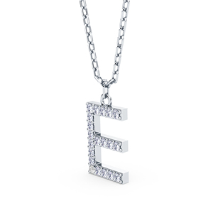 Colgante Minimalista con Inicial Personalizada, con Diamante Cultivado en Laboratorio VVS VS EF y Plata de Ley 925 con Acabado en Oro, de Lujo - Product Image 3