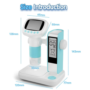 Desktop Stand Children Learning <b>Digital</b> <b>Clock</b> Electron Microscope 1000x Magnification 1080p HD Screen 8 LED Illumination USB - Product Image 6