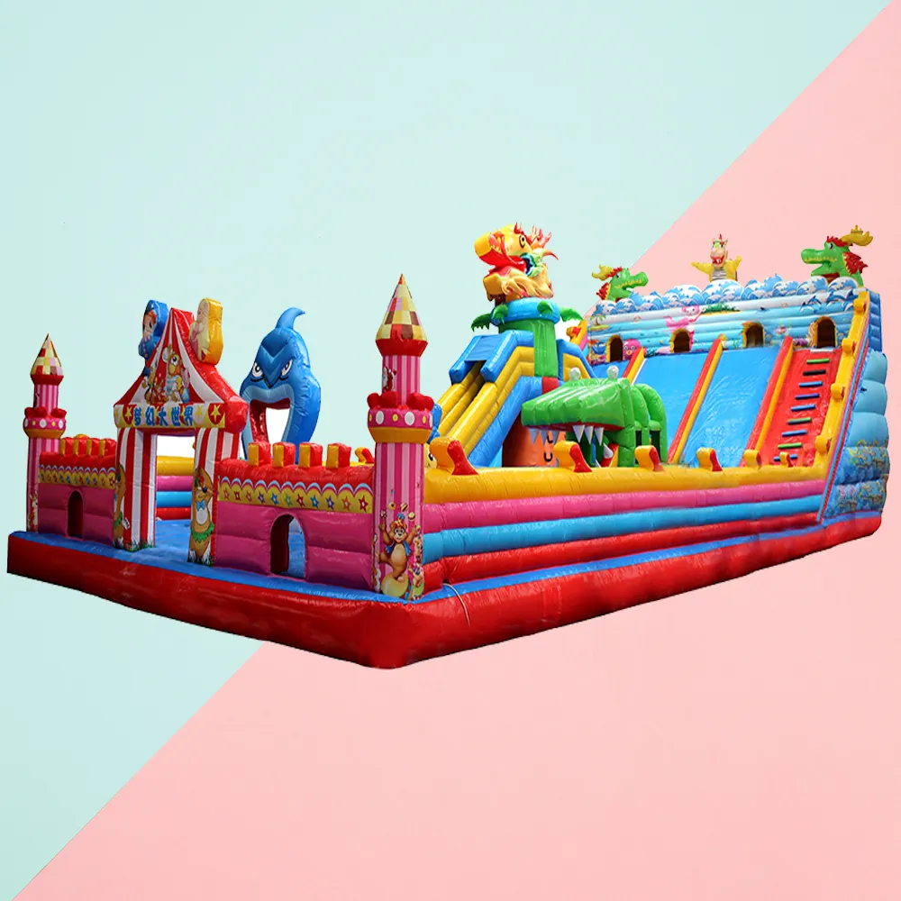 ألعاب حديقة الترامبولين للأطفال, ألعاب حديقة قابلة للنفخ على شكل ترامبولين متوفرة بأسعار رخيصة من طراز Dream World للأطفال