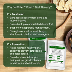 BezRelief Fórmula 100% Natural Vegana Premium para la Salud Ósea Completa con Vitamina K, D, Calcio y Magnesio - Product Image 6