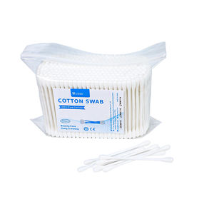 Bâtonnets de coton double tête écologiques absorbants pour maquillage, 300 pièces/sac, avec pochette - Product Image 2