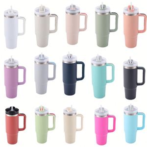 Personalized 40Oz Tumbler <b>Handle</b> Insulated Tumblers <b>With</b> Pictures Wholesale Stainless Steel <b>Travel</b> Coffee <b>Mug</b> Car Cup - Product Image 2