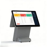 Système de point de vente CT30-8 OEM avec double écran tactile capacitif de 15,6 pouces, Windows/Android, Wi-Fi 6, Bluetooth 5.2, processeur I5, caisse enregistreuse