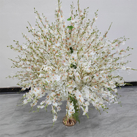 Boules de fleurs artificielles blanches réalistes personnalisées de 70 cm pour la décoration des fêtes et des événements de rentrée scolaire