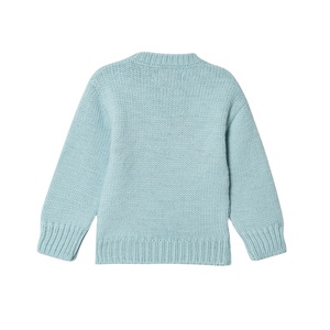 Tùy Chỉnh Chunky Đan 100% Cotton Trẻ Em Áo Len Dài Tay Áo Màu Rắn Lỏng Phù Hợp Với Cộng Với Kích Thước Giản Dị Mùa Đông Xuất Khẩu Bangladesh - Product Image 2