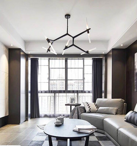 Lampadario Moderno a Forma di Ramo d'Albero, Lampada a Sospensione Creativa Nordica in Alluminio per Quartieri Commerciali e Ville - Product Image 6