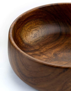 Bol décoratif mobile en métal, motif nature morte rond moyen en bois, design unique moderne, artisanat indien, Think Artly BARO - Product Image 1