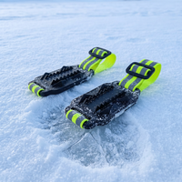 YTD YTD-039 Couvre-semelles antidérapants unisexe en caoutchouc pour chaussures de sécurité, avec crampons métalliques à pointes pour béton et glace, durables