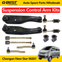 Kits de bras de suspension pour Changan New Star M201 : Bras de suspension inférieur avant, biellette de stabilisation, silentbloc, biellette de direction extérieure
