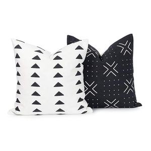 Fodere per <span class=keywords><strong>cuscini</strong></span> stampate geometriche Boho in bianco e nero di vendita calda per la decorazione domestica - Product Image 5
