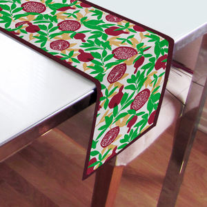 Chemin de table imprimé simple 100 % coton pur, doux, lavable, durable et imperméable, décoration de table pour la maison, la cuisine, l'hôtel - Product Image 3