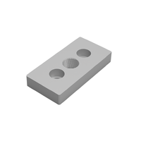Plaque de support carrée en alliage d'aluminium série 4040 M8 pour profilés de cadre de machine ADC12/SS41