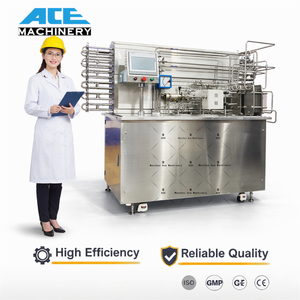 Stérilisateur UHT entièrement automatique tubulaire en acier inoxydable pour jus, produits laitiers, yaourt, lait, avec serpentin de stérilisation, pour boulangerie et équipement industriel - Product Image 1