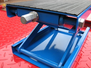 Gato de tijera para motocicleta, soporte de motor de rueda de neumático central trasero con plataforma rodante y manivela de mano - Product Image 5