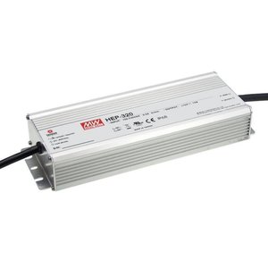 Fuente de Alimentación LED Mean Well HEP-320 320W 12V IP65 Salida Única Refrigeración Natural Entrada 100-240VAC 20A - Product Image 1