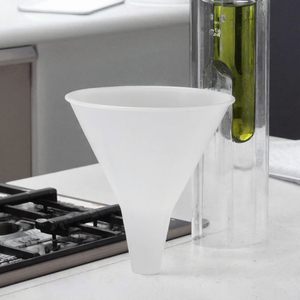 3 Piece PP <b>Plastic</b> <b>Kitchen</b> Funnel Set Triangular Funnels Food Grade for Oil Wine Bottle Filling - Product Image 2