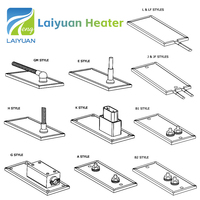 Plaque chauffante électrique plate en mica Laiyuan 220V 500W 264*60MM pour machine de scellage d'emballages