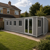 Maison conteneur moderne extensible 20ft 40ft, Annexe de jardin préfabriquée modulaire pour le Royaume-Uni avec cuisine et salle de bain