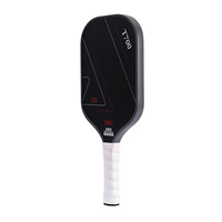 Raquette de pickleball en fibre de carbone alvéolée Station T700 - Surface sablée rugueuse, raquette épaisse de compétition professionnelle pour joueurs avancés