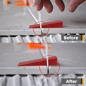 Système de nivellement des carreaux en PVC avec 100 cales réutilisables pour mur et sol - Product Image 2