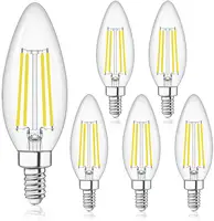 הנמכר ביותר 2W 4W 5W E12 E14 B22 E26 E27 Dimmable C35 LED נימה הנורה מנורת LED נורות