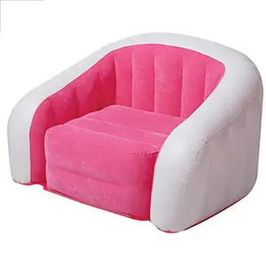 Fauteuil gonflable floqué et Portable, fauteuil confortable et durable, meuble pour le travail, la relaxation, pour enfants et adultes