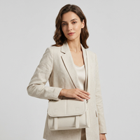 Sac messager rétro en cuir PU pour femme, sac à bandoulière texturé, idéal pour le quotidien et le shopping