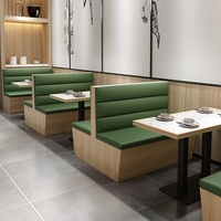 UPTOP Usine de meubles modernes, vente en gros de banquettes de restaurant, sièges demi-circulaires verts pour restaurant