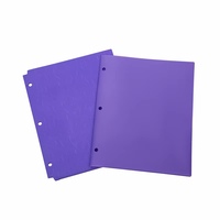 Dossier de classement en plastique PP format lettre avec logo personnalisé, perforation 3 trous, pour documents 8,5 x 11 pouces, vente en gros