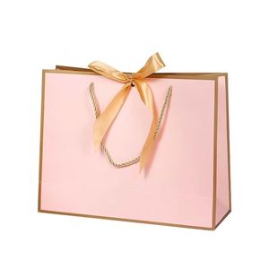 Bolsa de Papel Colorida y Elegante para Regalos, Bodas, Dulces y Ropa, con Lazo Decorativo para Tiendas y Obsequios - Product Image 2