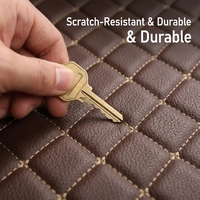 Tapis de sol de voiture en cuir de luxe avec diamants, épaisseur 10 mm, imperméables et résistants à l'usure, ensemble complet, garantie 2 ans pour l'intérieur des Fortuner/Pajero