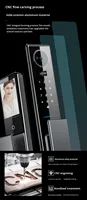 ALLSmart P10 Interphone Vidéo en Temps Réel Serrure Intelligente Reconnaissance Faciale 3D Empreinte Digitale Mot de Passe Connectivité WiFi Numérique Tuya