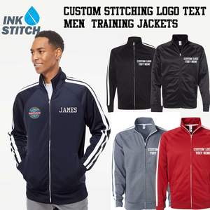 Chaquetas personalizadas con cremallera completa para hombre Texto con logotipo bordado Exp70ptz disponible en 5 colores - Product Image 4