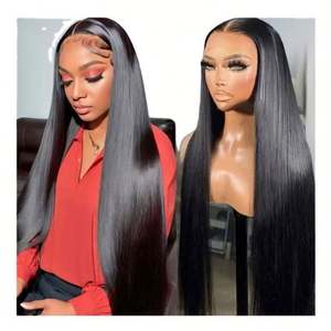 Wholesale Straight Brazilian Virgin Human Hair <b>for</b> <b>Wigs</b> Transparent <b>for</b> Lace Glueless Long Length <b>for</b> <b>Black</b> <b>Women</b> - Product Image 1