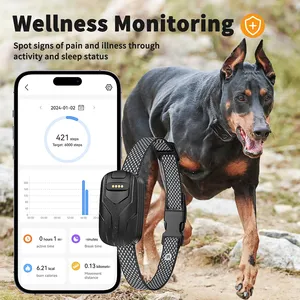 4G WiFi Smart Dog Tracker Locator Collar Rastreador GPS Pet Activity Monitoring Hund Anti-lost Tracker For Real Time Tracking
