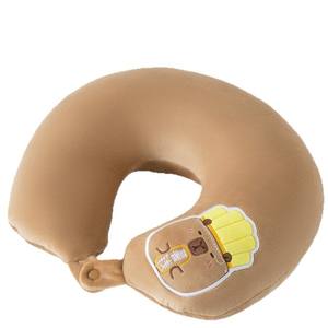 Almohada de viaje portátil Kapibala con forma de U para la nuca, soporte para siesta en la oficina, material de poliéster de color sólido, diseño ligero - Product Image 1