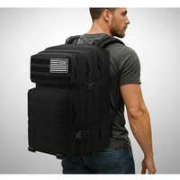 Sac à dos tactique 45L en gros, mini sac à dos robuste et imperméable, sacs de randonnée tactiques en Oxford pour hommes