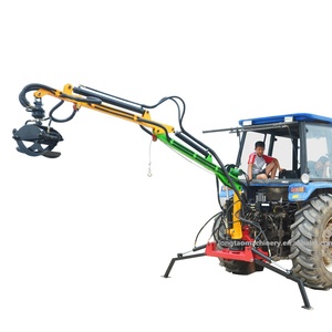 Tuv Goedkeuring Bosbouw Tractor Pto Hout Hydraulische Log Kraan Met Afstandsbediening Lier Ce Goedgekeurd