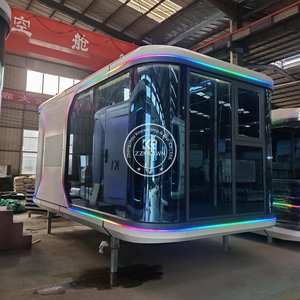 2025 Camping Capsule Villas <span class=keywords><strong>Maison</strong></span> Prefabriquee Casas Préfabriqué Cadas Modernas Cabine Kit Préfabriqué Modulaire Petite <span class=keywords><strong>Maison</strong></span> Préfabriquée - Product Image 6