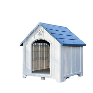 Sağlam Desenli Yağmur Geçirmez Güneş Geçirmez Çevre Dostu Yüksek Kaliteli Her Mevsim Açık Hava Plastik Köpek Kulübesi Düğmeyle Çalışan Evcil Hayvan Kafesleri - Product Image 1
