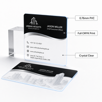 Prix compétitif, haute qualité, marque Boye, film PVC transparent personnalisé, impression numérique, cartes d'identité, cartes VIP, cartes de visite