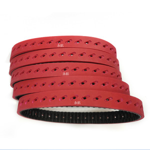 Correa Síncrona Yonghang de 5.0mm de Grosor y 30mm de Ancho, de Goma Roja Perforada, para Máquina de Empaquetado VFFS - Product Image 5
