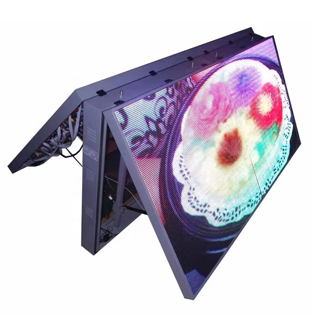 Muen LED CFA5 Full Color 5mm Pixel Pitch Outdoor Display Case Welcome Wayfinding Digital Clock High Brightness 6000cd >1000Hz
