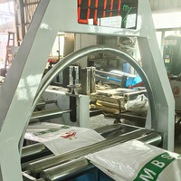Machine de fabrication de sacs en polyéthylène à soufflet latéral entièrement automatique Production à grande vitesse pour les sacs de transport d'achats