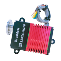 Servomoteur sans balais Himark HF22026MG avec retour d'information 220kgf.cm 0.26s/60 °   Servomoteur entièrement métallique 28V PWM+UART 191,4 Lbf-In 1,38 pouces pour avions RC