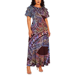 Vestido Hawaiano Talla Grande 2026, <span class=keywords><strong>Ropa</strong></span> Polinesia de Moda <span class=keywords><strong>para</strong></span> <span class=keywords><strong>Mujer</strong></span>, Vestido Largo hasta el Suelo, Dulce, Veraniego, Transpirable y Elegante - Product Image 2