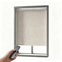 Persianas Enrollables Motorizadas Inteligentes Matter, Zigbee 3.0, Cortinas Eléctricas para Ventanas, 100% Bloqueo de Luz, Aislamiento Térmico, Personalizadas