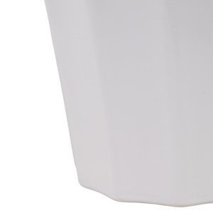 Ensemble de pots à fleurs en céramique festonnés pour plantes d'intérieur et d'extérieur avec drainage, pots décoratifs blancs pour jardin - Product Image 4